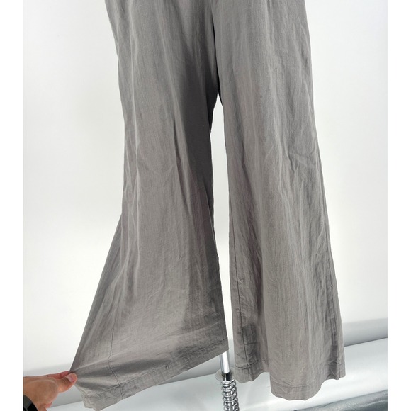 Sweet Salt Womens Small Smocked Tie Strap Wide Leg Jumpsuit Gray Clean Girl - Picture 11 of 14